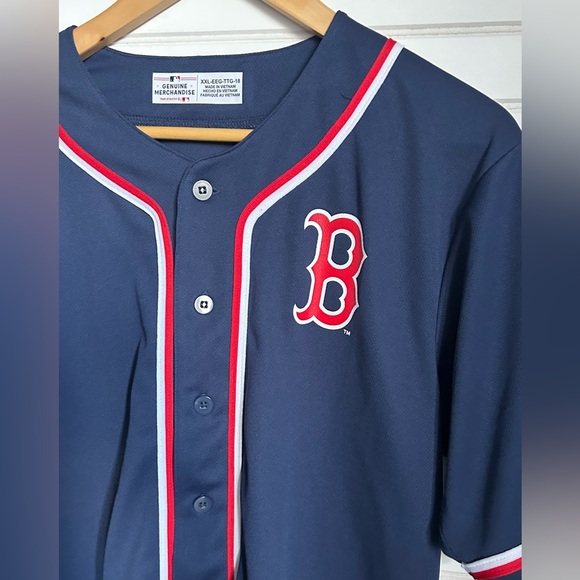 BOSTON RED SOX youth size 18 (XXL) authentic MLB jersey - Picture 2 of 4